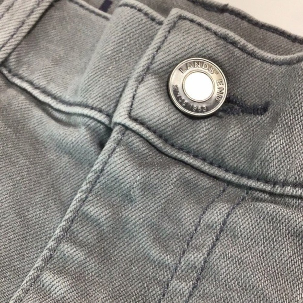 6x30 Lands End Women's Straight leg High Waist Jean Grey